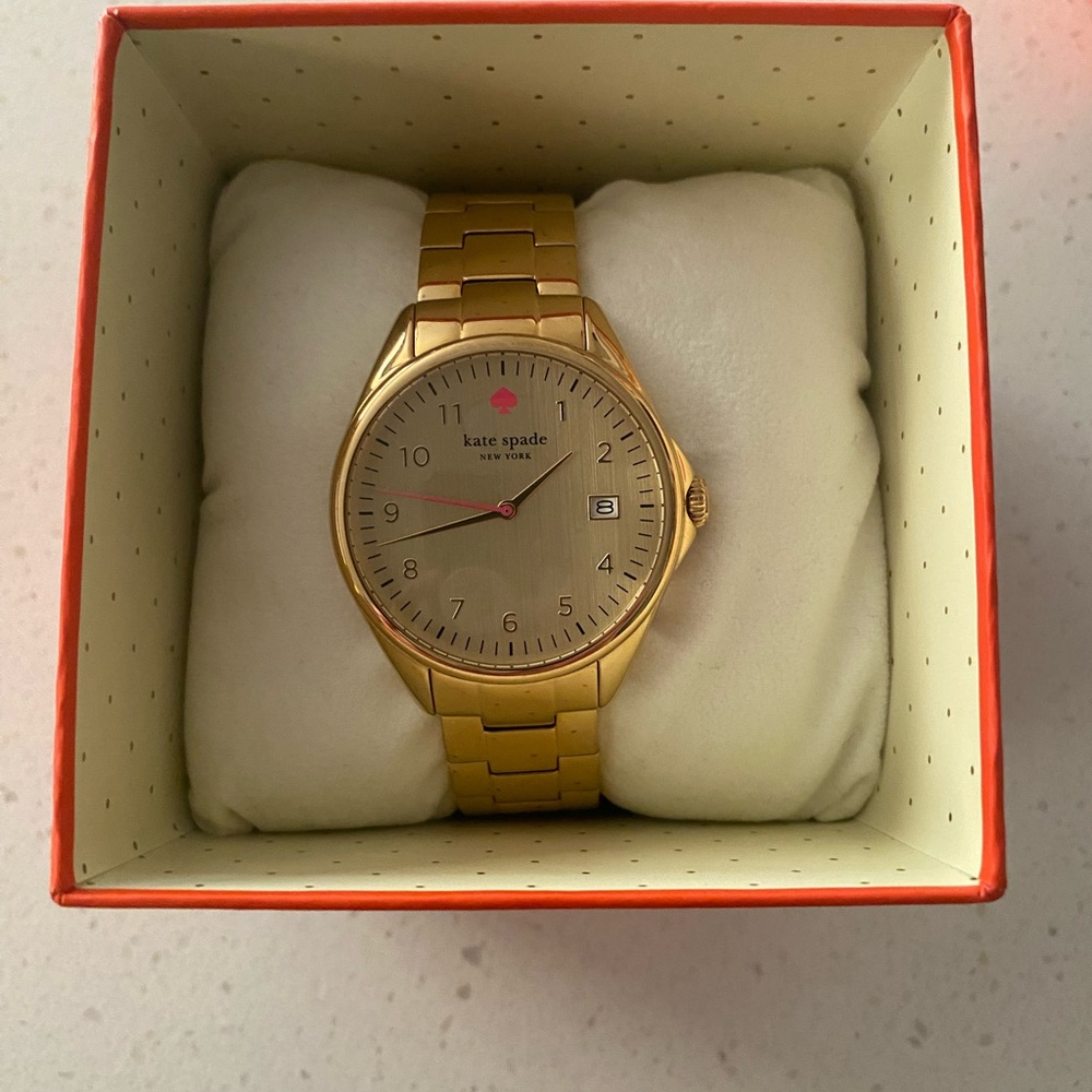 Kate Spade Gold Watch Luxurious Gold-Tone Design - Picture 7 of 7